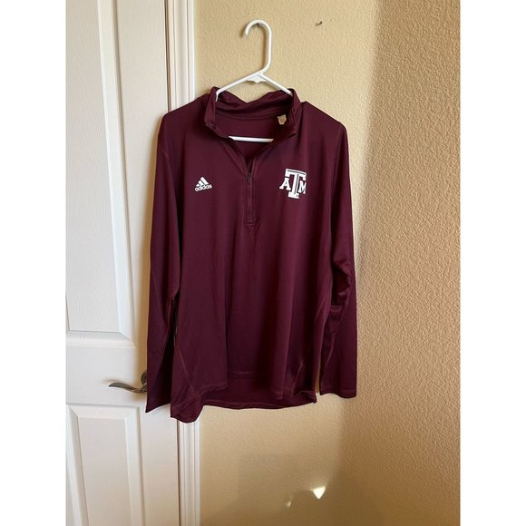 Adidas Texas A&M Aggies 1/4 Zip - Size‎ L - Picture 1 of 3
